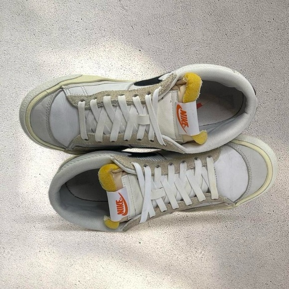 Nike Blazer Low Pro Club FJ3694-100 White Black Men’s Size 8 Sneakers - Picture 6 of 8